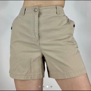 90s vintage high waisted Ralph Lauren khaki shorts